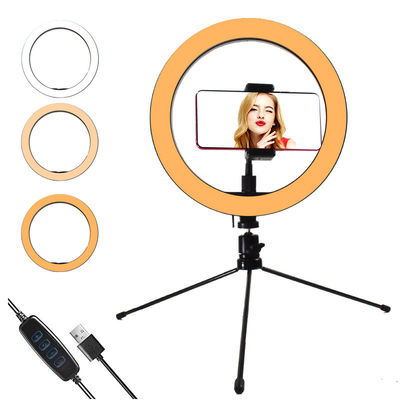 Chân đế vòng tròn đèn Led tự sướng 6,3 inch có thể điều chỉnh độ sáng cho video Youtuber